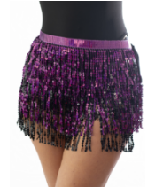 Sequin Tassel Wrap Skirt