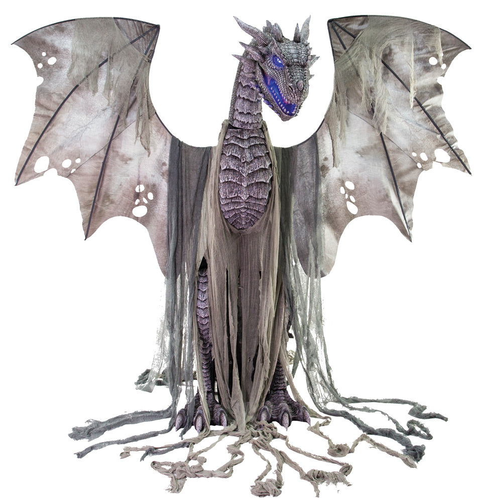 7' Winter Dragon Animated Prop