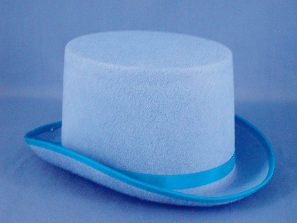Light Blue Felt Top Hat