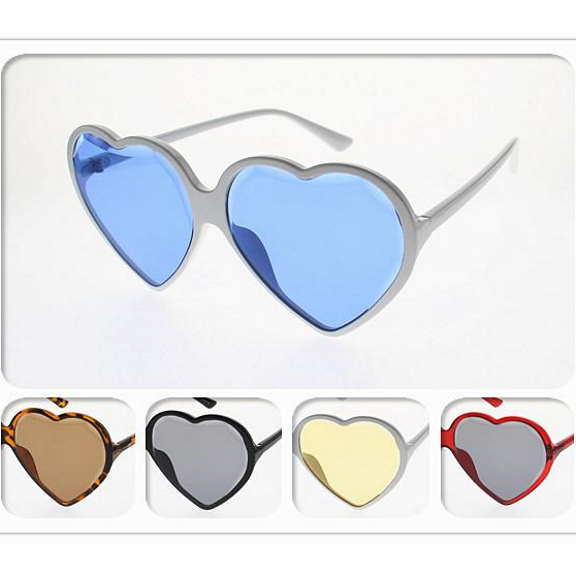 Large Heart Shaped Sunglasses