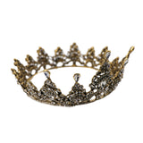 Metal Jeweled Antique Crown