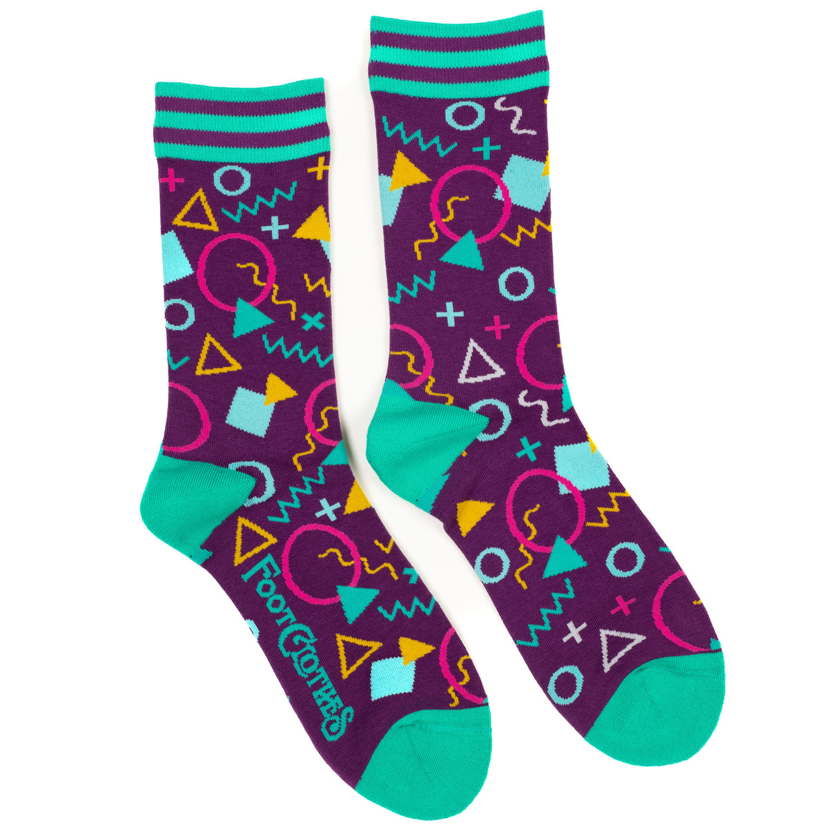 Shapin' Up 80s Pattern Crew Socks