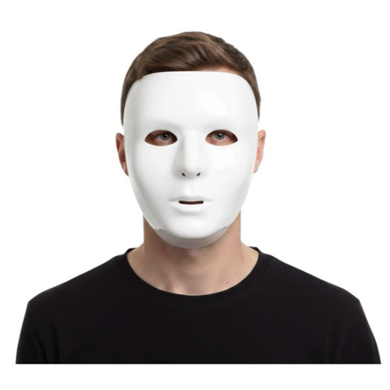 White Full Face Mask