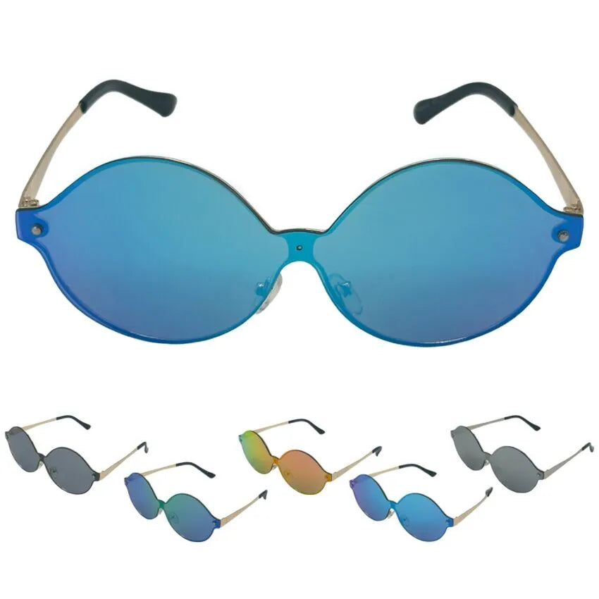 Oversized Rimless Sunglasses