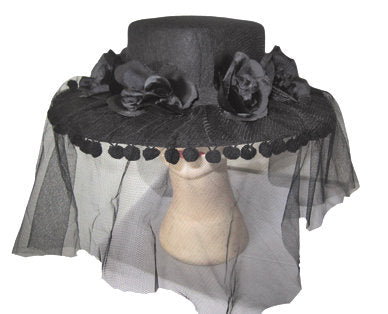 Ladies Spanish Black Hat w/ Veil