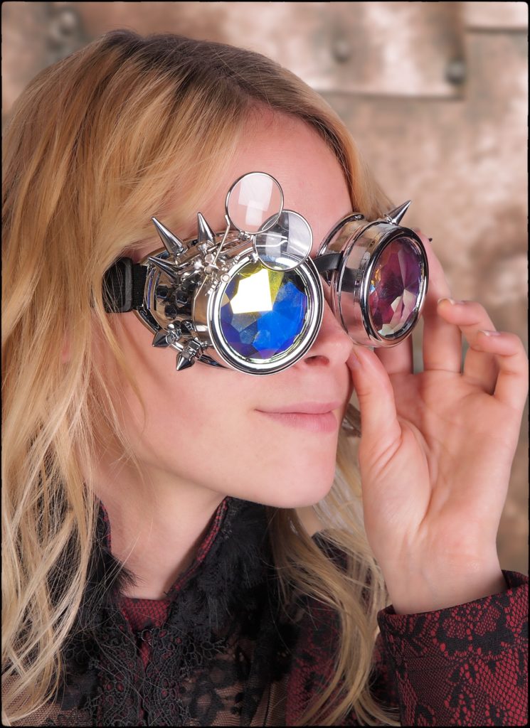 Square Rave Goggles Rave Goggles with Magnifying Glass – The Life of the Party