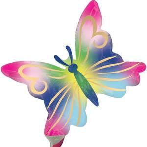 Satin Watercolor Butterfly Mini Balloon