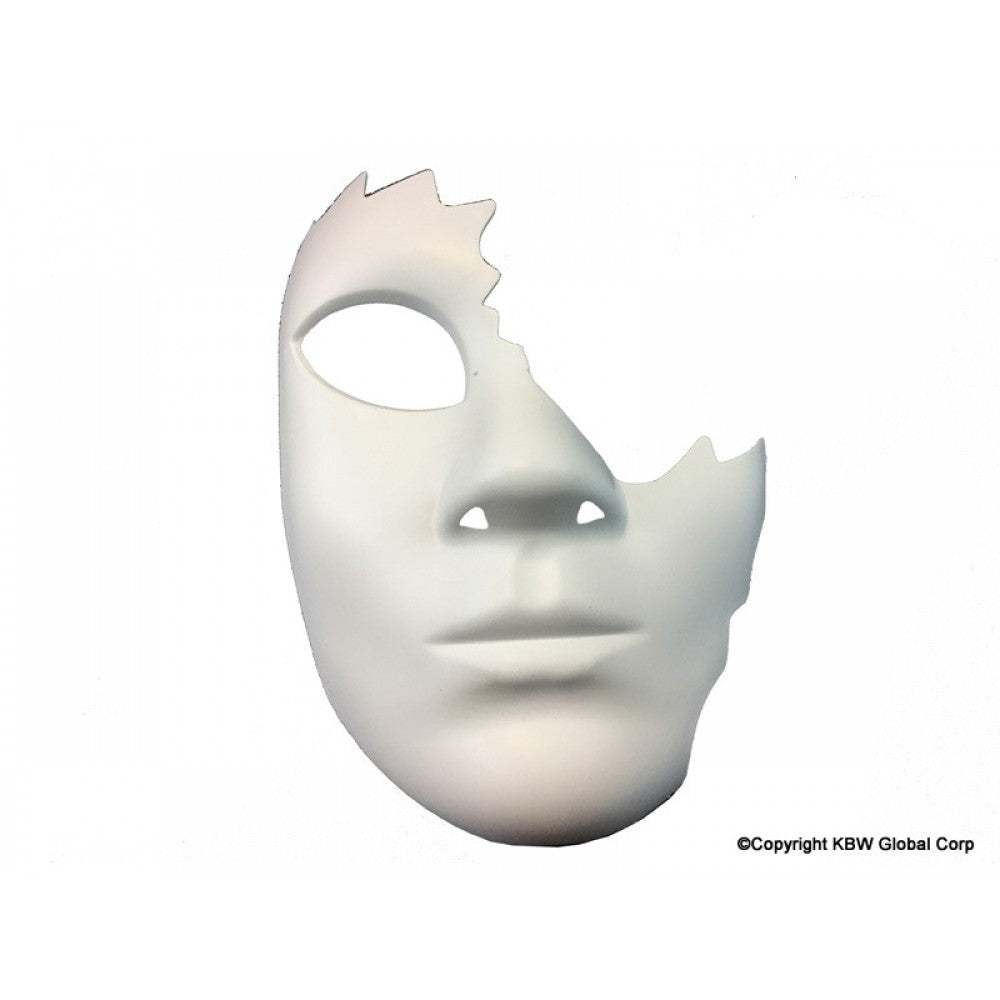 White Half Face Mask