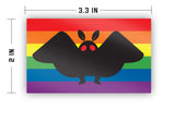 Mothman Pride Flag Sticker