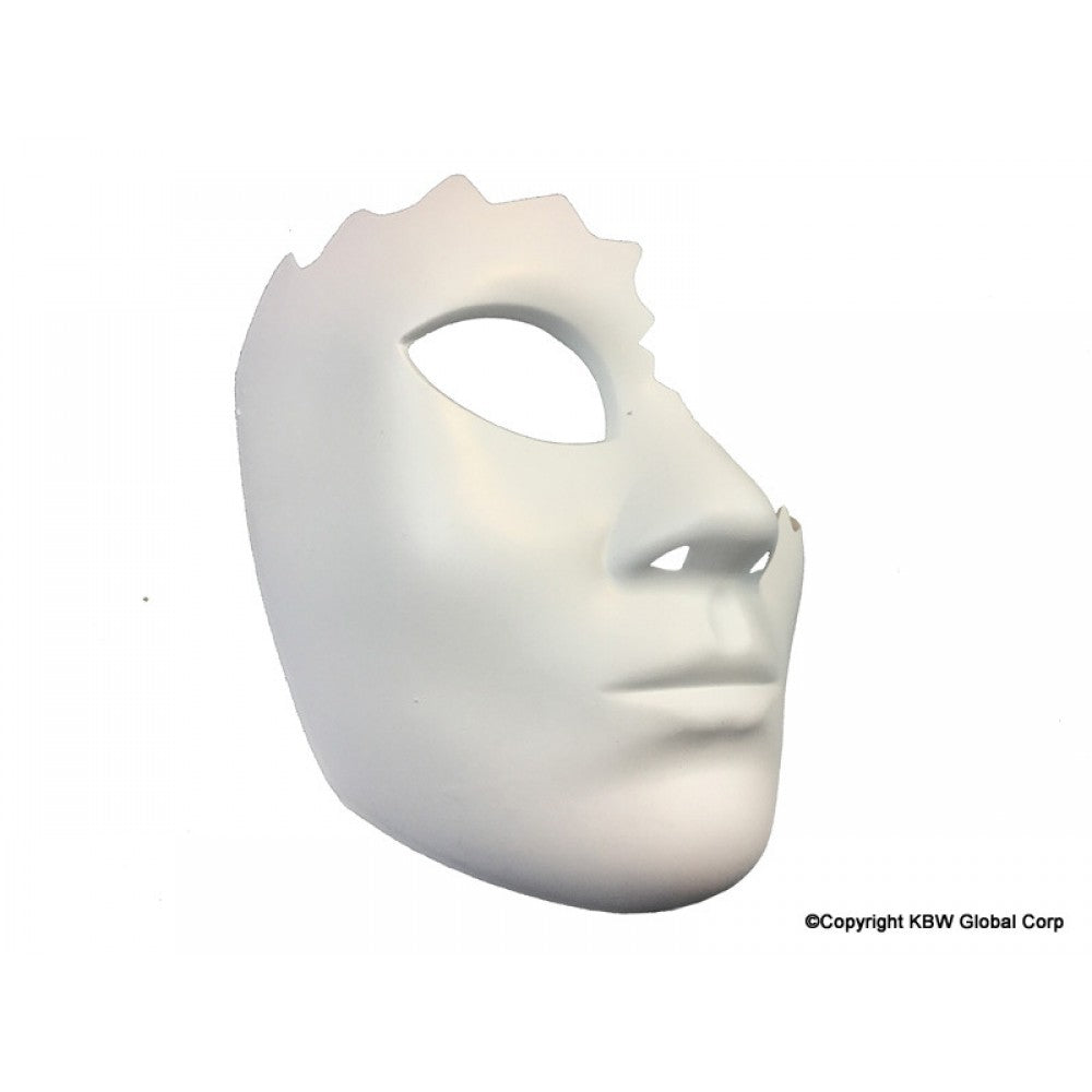 White Half Face Mask