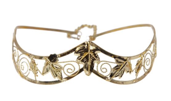 Deluxe Gold Leaf Headpiece